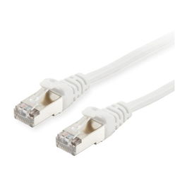 EQUIP 605540 Cable de Red Patch Cat6 S/FTP 40 m Blanco LSZH 2x RJ45 Macho, Ethernet Gigabit, PoE+, Conector Moldeado