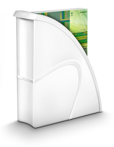 Cep Revistero de sobremesa Blanco 85x270x310 mm Cep Revistero de sobremesa Blanco 85x270x310 mm