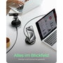 ICY BOX IB-SH102-CH Cargador Magnético 3 en 1 para Apple Watch, iPhone y AirPods, Negro, con Cable USB-C 1 m, 12 W