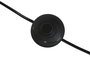 DKD Home Decor Set de 3 Lámparas con Pie y 2 de Sobremesa, Crudo y Negro