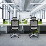 PIQUERAS Y CRESPO Silla de oficina Haches Turquesa y Gris
