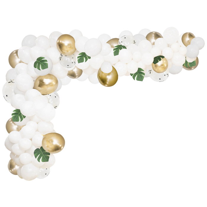 Party Time Arco 90 Globos Decorativos Dorados y Blancos Party Time Arco 90 Globos Decorativos Dorados y Blancos