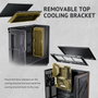 Antec FLUX SE Midi Tower Negro y Madera