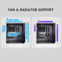 Antec FLUX SE Midi Tower Negro y Madera