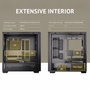 Antec FLUX SE Midi Tower Negro y Madera