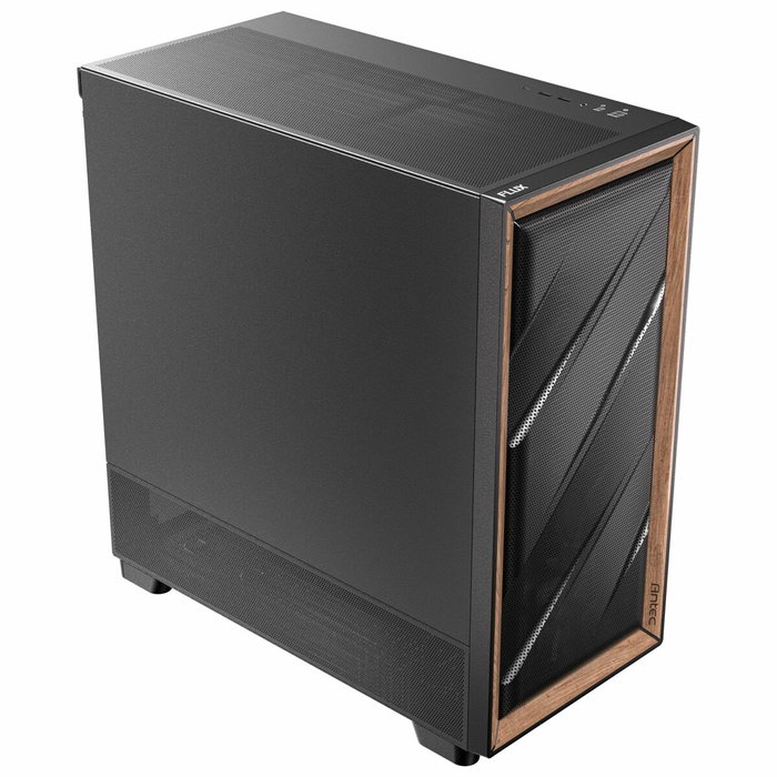 Antec FLUX SE Midi Tower Negro y Madera