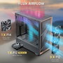 Antec FLUX SE Midi Tower Negro y Madera