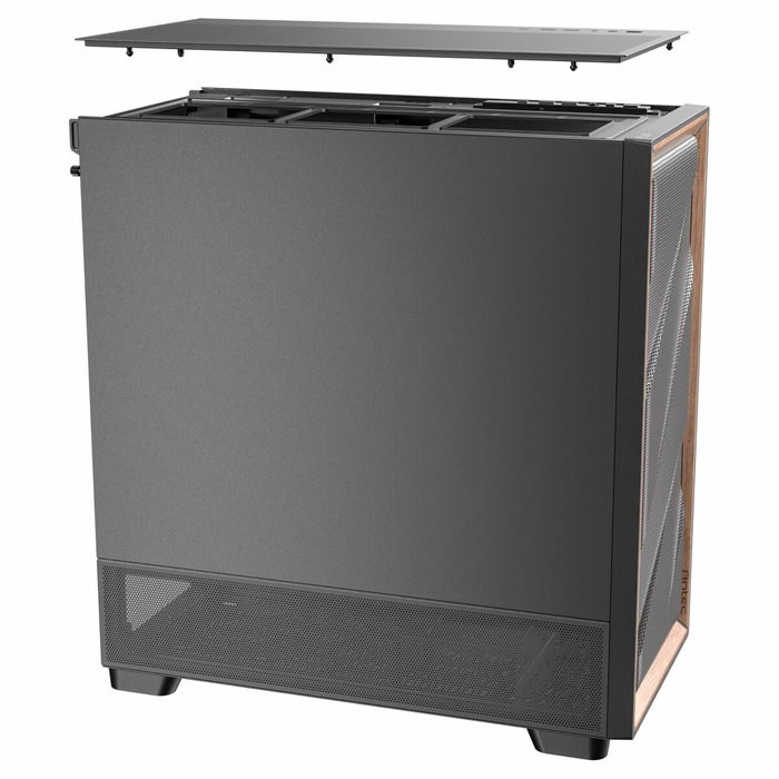 Antec FLUX SE Midi Tower Negro y Madera