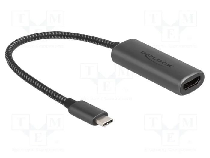 DeLOCK Adaptador USB Tipo C a HDMI 8K con HDR, Aluminio