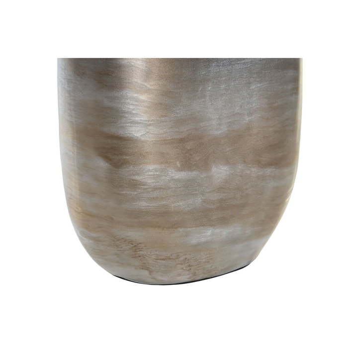 DKD Home Decor Jarrón de Cristal y Aluminio Multicolor ESRAL
