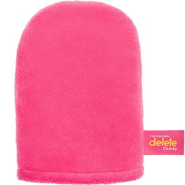 Delete Makeup, Guante desmaquillador de tela, Rosa