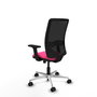 PIQUERAS Y CRESPO Silla de oficina Zulema con mecanismo Sincro, Rosa y Negro
