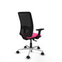 PIQUERAS Y CRESPO Silla de oficina Zulema con mecanismo Sincro, Rosa y Negro
