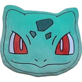 Pokemon Cojín 3D Premium POK3700891706742 Cara de Bulbasaur Microfibra 40 cm