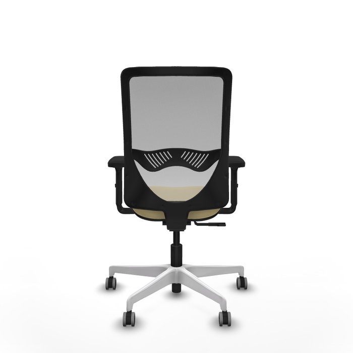 PIQUERAS Y CRESPO Silla de oficina Zulema con mecanismo Sincro, crema y gris PIQUERAS Y CRESPO Silla de oficina Zulema con mecanismo Sincro, crema y gris