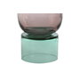 DKD Home Decor Jarrón de Cristal Bicolor 15x15x32 cm