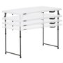 Color Baby Mesa plegable maletín 4 posiciones 122x61x56 cm
