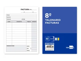 Liderpapel Talonario de Facturas Octavo con I.G.I.C.