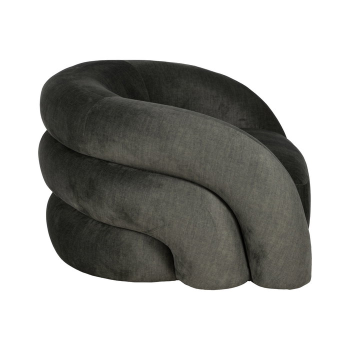 Sillón Verde Tejido Salón 100 X 84 X 58 cm Sillón Verde Tejido Salón 100 X 84 X 58 cm