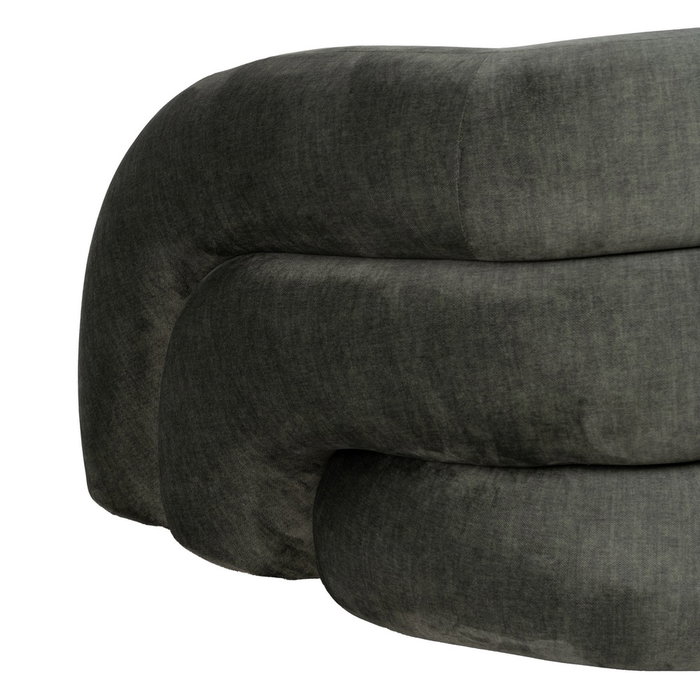 Sillón Verde Tejido Salón 100 X 84 X 58 cm Sillón Verde Tejido Salón 100 X 84 X 58 cm