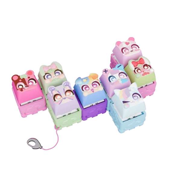 Bizak Teclado Mega Pack 64554111 Clickeez con 15 Figuras y Llavero