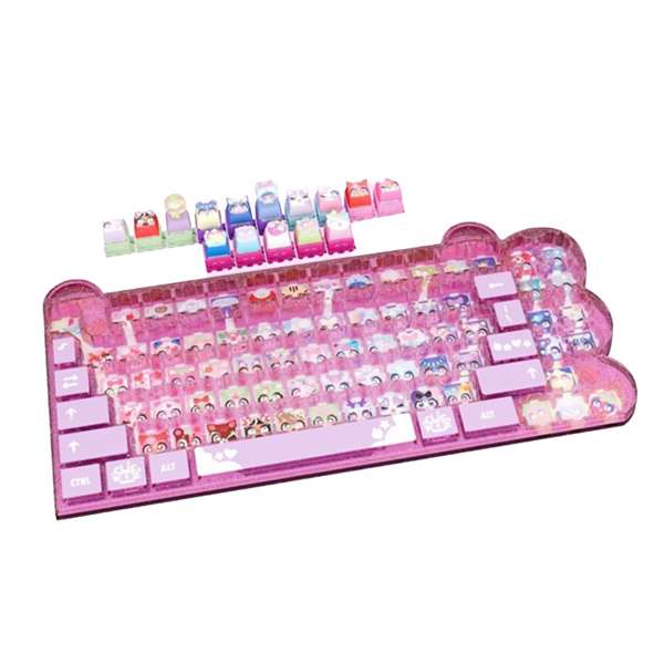 Bizak Teclado Mega Pack 64554111 Clickeez con 15 Figuras y Llavero