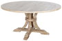 DKD Home Decor Mesa Redonda de Comedor en Madera Maciza 150x76 cm