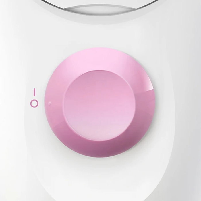 Braun Silk-épil 1 1-010 Depiladora con Cable, 20 Pinzas, Rosa/Blanco
