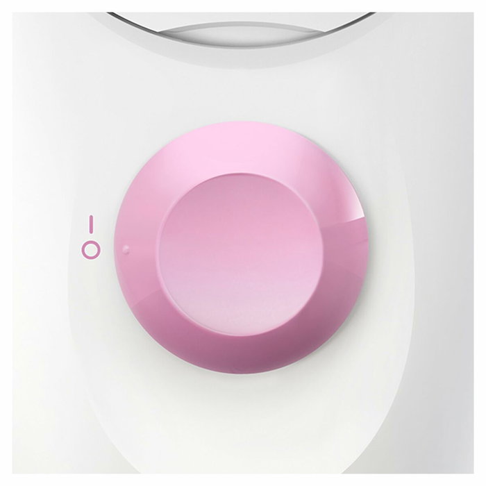 Braun Silk-épil 1 1-010 Depiladora con Cable, 20 Pinzas, Rosa/Blanco
