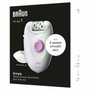 Braun Silk-épil 1 1-010 Depiladora con Cable, 20 Pinzas, Rosa/Blanco