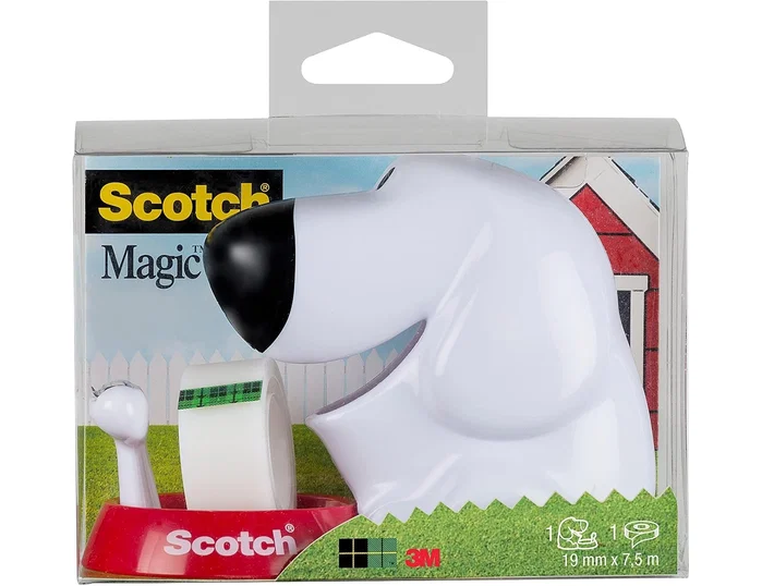 Scotch Portarrollos de Sobremesa Doggy con Cinta Magic