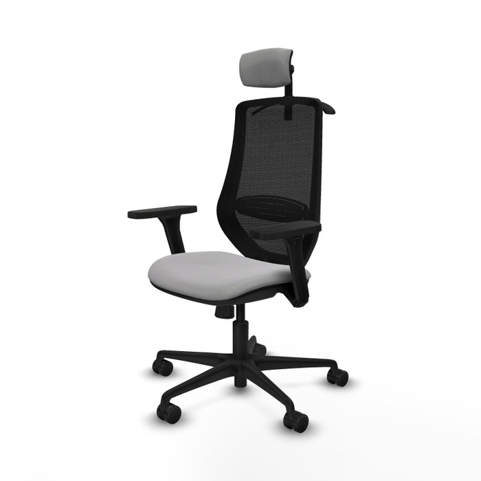 PIQUERAS Y CRESPO Silla de oficina Mardos con mecanismo Sincro, Gris claro y Negro PIQUERAS Y CRESPO Silla de oficina Mardos con mecanismo Sincro, Gris claro y Negro