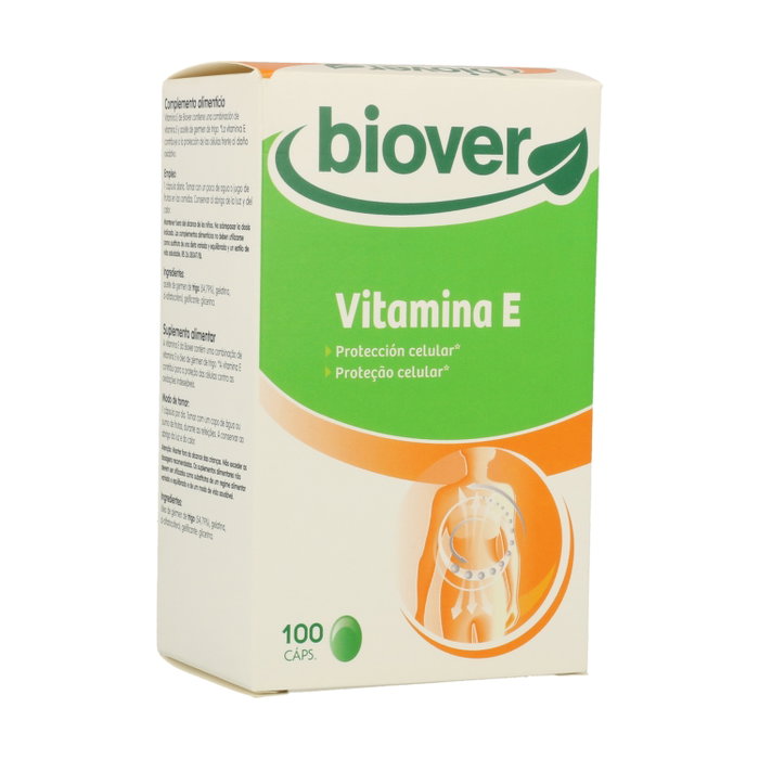 BIOVER Vitamina E natural 45 UI 100 cápsulas blandas