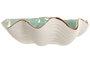 DKD Home Decor Hangzhou design 26a Centro Mesa Mediterraneo Turquesa Azul Gres 21 x 8 x 26 cm (2 Unidades)