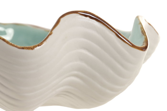 DKD Home Decor Hangzhou design 26a Centro Mesa Mediterraneo Turquesa Azul Gres 21 x 8 x 26 cm (2 Unidades)