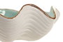 DKD Home Decor Hangzhou design 26a Centro Mesa Mediterraneo Turquesa Azul Gres 21 x 8 x 26 cm (2 Unidades)
