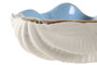 DKD Home Decor Hangzhou design 26a Centro Mesa Mediterraneo Turquesa Azul Gres 21 x 8 x 26 cm (2 Unidades)
