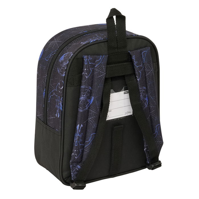 Mochila Escolar Spider-Man Attack Negro 22 x 27 x 10 cm