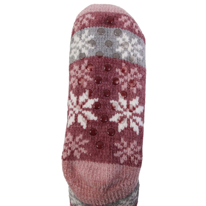 Sensly Calcetines Antideslizantes con Interior Sherpa para Pies Calientes y Suela Antideslizante