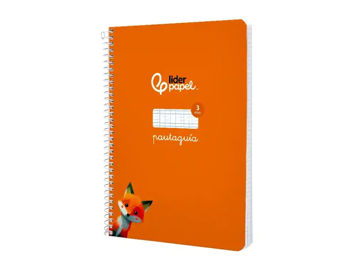 Liderpapel Cuaderno Espiral A5 Tapa Blanda 40 Hojas 75gr Cuadro Pautado 3mm Color Naranja