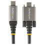 StarTech.com Cable USB-C de 1m con Tornillos de Fijación, 10Gbps, USB 3.2 Gen 2, 100W PD