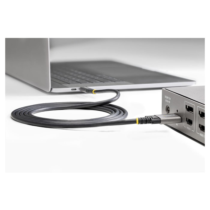 StarTech.com Cable USB-C de 1m con Tornillos de Fijación, 10Gbps, USB 3.2 Gen 2, 100W PD