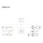 StarTech.com Cable USB-C de 1m con Tornillos de Fijación, 10Gbps, USB 3.2 Gen 2, 100W PD