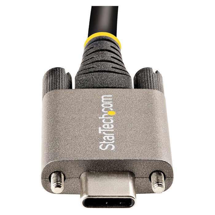StarTech.com Cable USB-C de 1m con Tornillos de Fijación, 10Gbps, USB 3.2 Gen 2, 100W PD