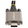 StarTech.com Cable USB-C de 1m con Tornillos de Fijación, 10Gbps, USB 3.2 Gen 2, 100W PD