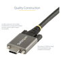 StarTech.com Cable USB-C de 1m con Tornillos de Fijación, 10Gbps, USB 3.2 Gen 2, 100W PD