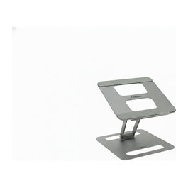 Contour Design Laptop Riser de Acero Gris - Soporte Ajustable para Portátil 45-310 mm Altura 0-80° Inclinación