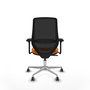 PIQUERAS Y CRESPO Silla de oficina Mardos con mecanismo Sincro, Naranja y Negro