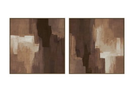 DKD Home Decor Cuadro Lienzo Abstracto 100x100x4 cm Surtido de 2