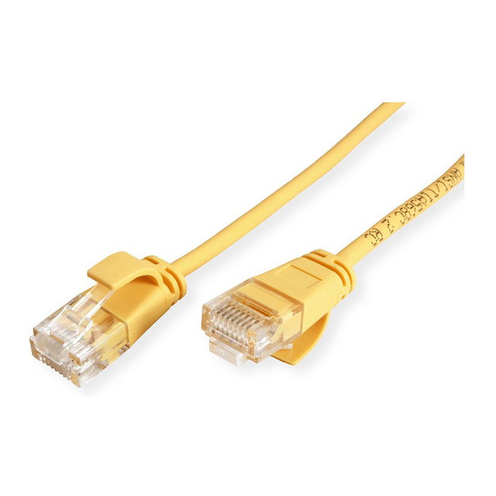ROLINE GREEN Patchkabel Cat.6A U/UTP Slim Amarillo 5 m ROLINE GREEN Patchkabel Cat.6A U/UTP Slim Amarillo 5 m